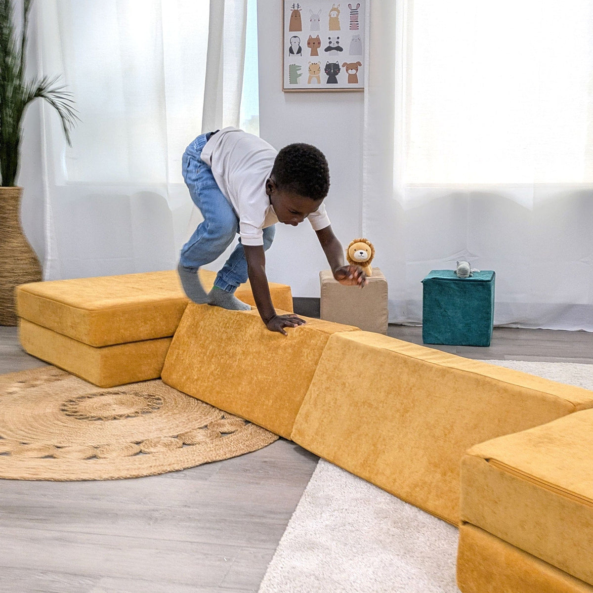 Go Coconut Canadian Play Couches, Furniture and Toys Play couch The Half-Coconut Play Couch