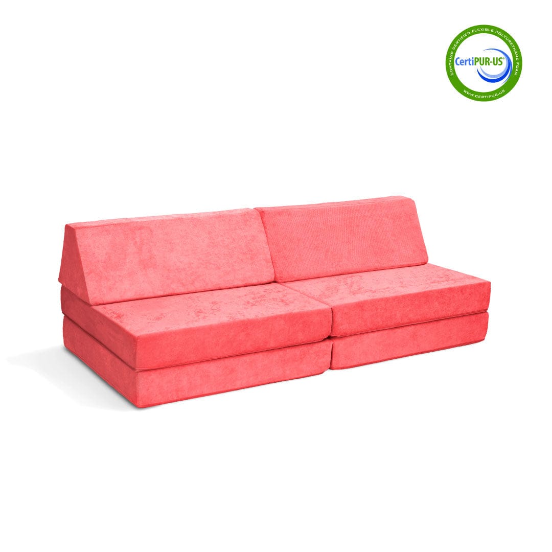 Go Coconut Canadian Play Couches, Furniture and Toys Play couch Coral Crush The Coconut Play Couch