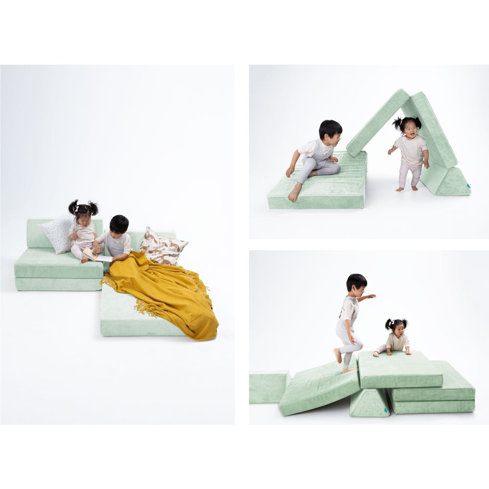 Go Coconut Canadian Play Couches, Furniture and Toys Play couch The Half-Coconut Play Couch