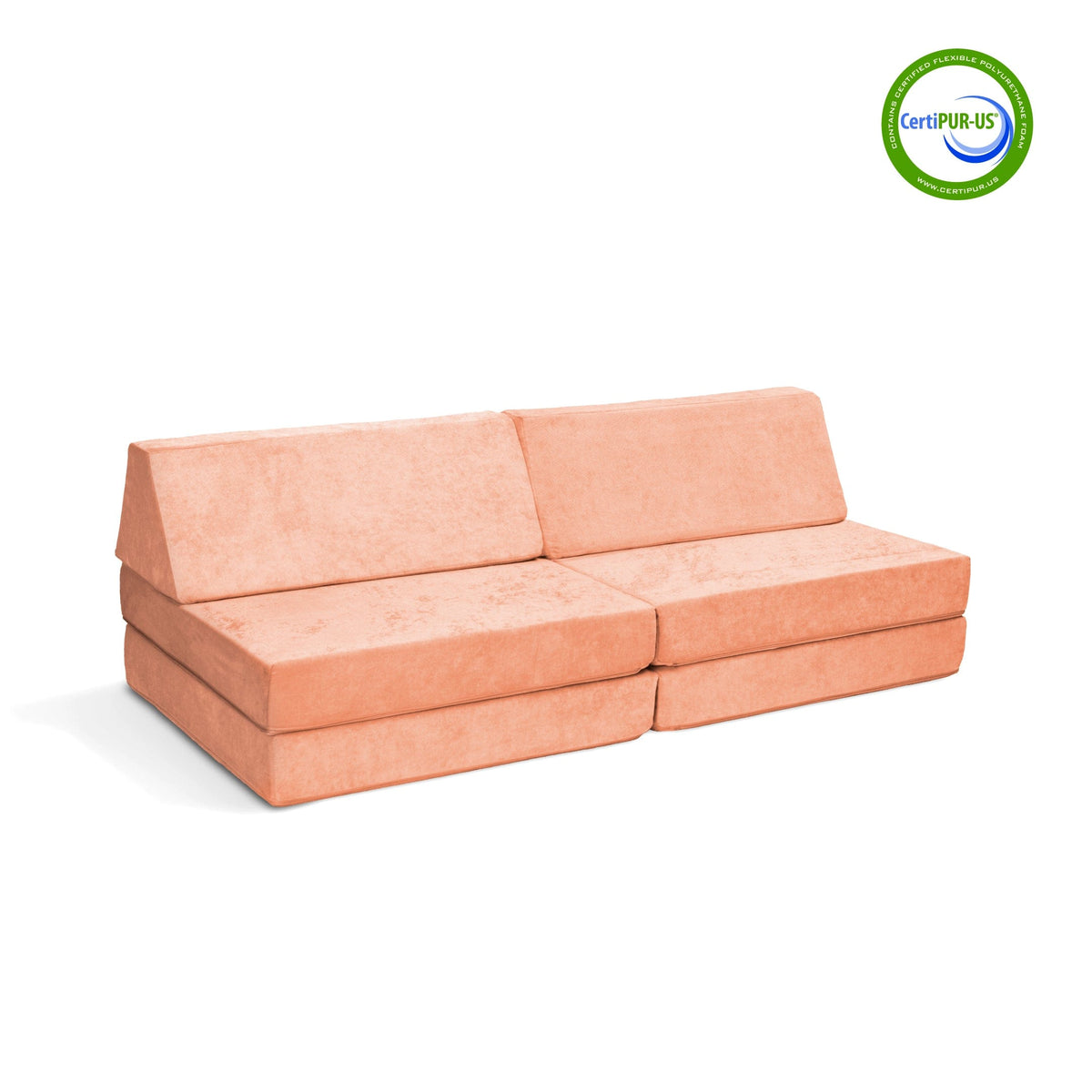 Go Coconut Canadian Play Couches, Furniture and Toys Play couch Peach Party The Coconut Play Couch