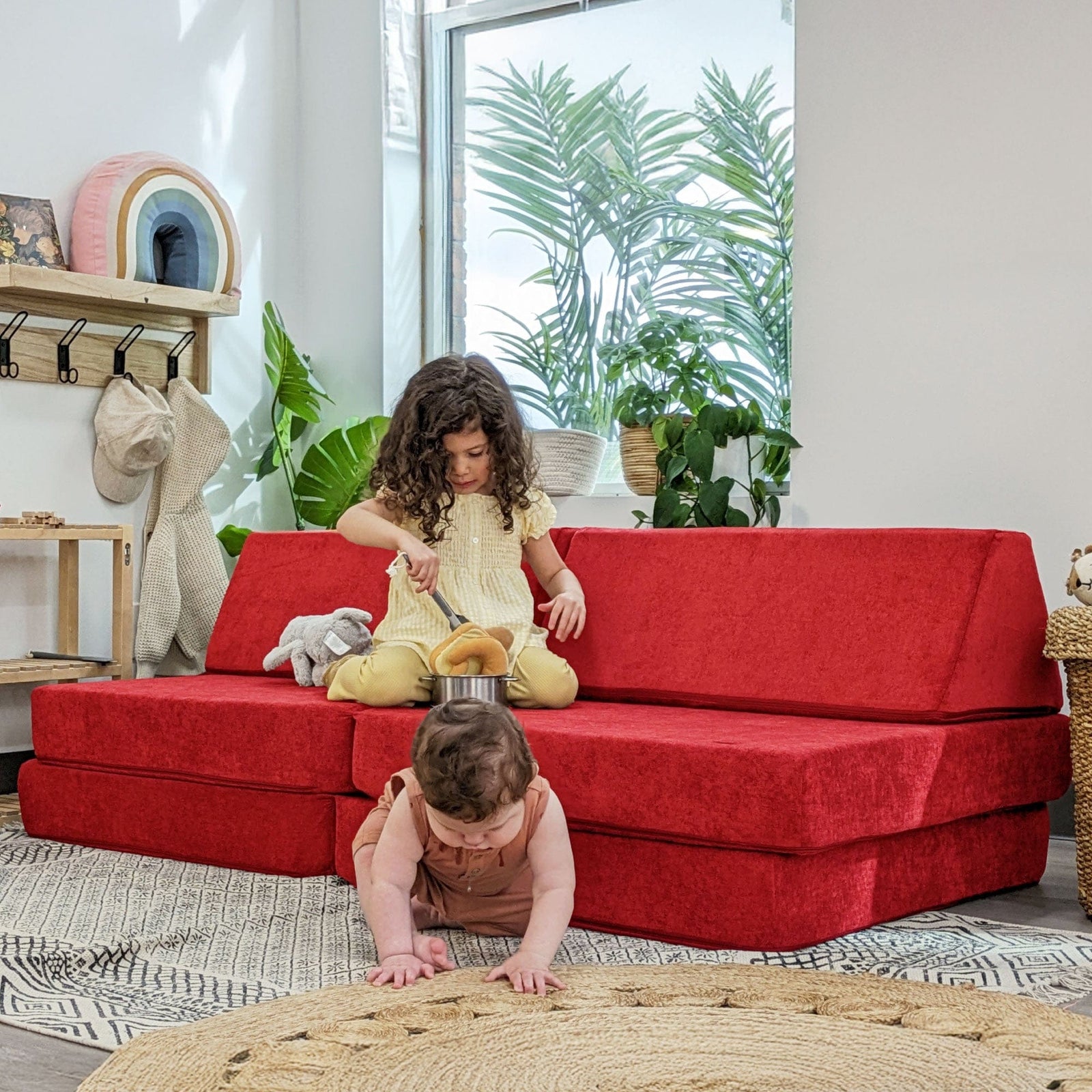Go Coconut Canadian Play Couches, Furniture and Toys Play couch The Half-Coconut Play Couch