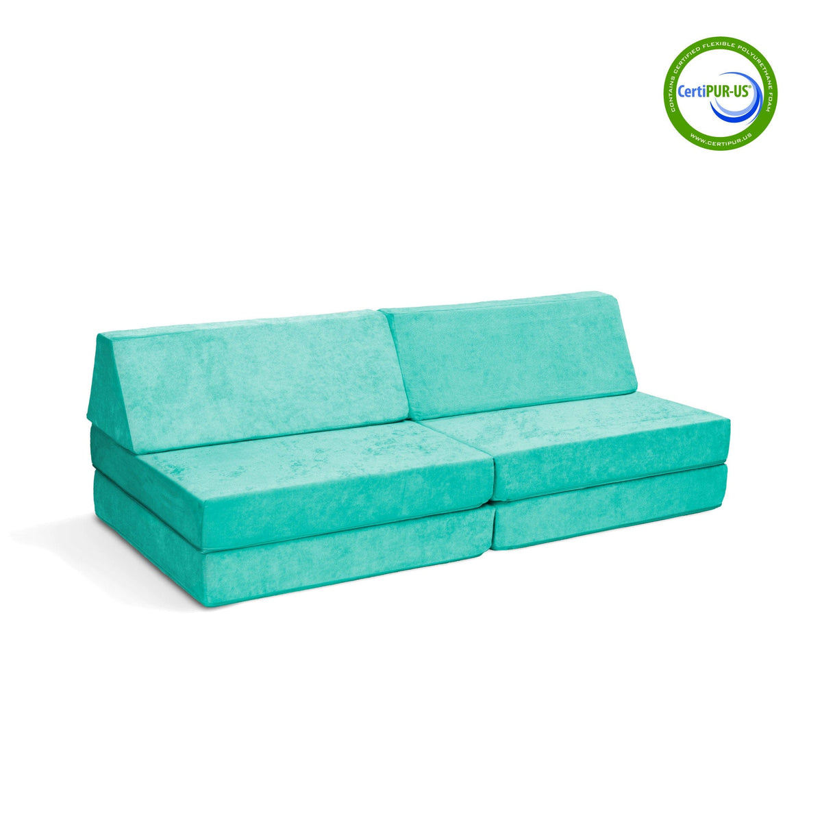 Go Coconut Canadian Play Couches, Furniture and Toys Play couch Tropical Teal The Coconut Play Couch