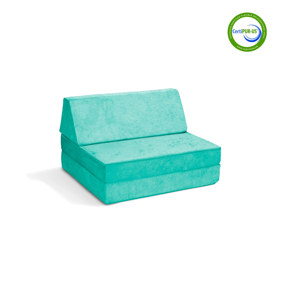 Go Coconut Canadian Play Couches, Furniture and Toys Play couch Tropical Teal The Half-Coconut Play Couch