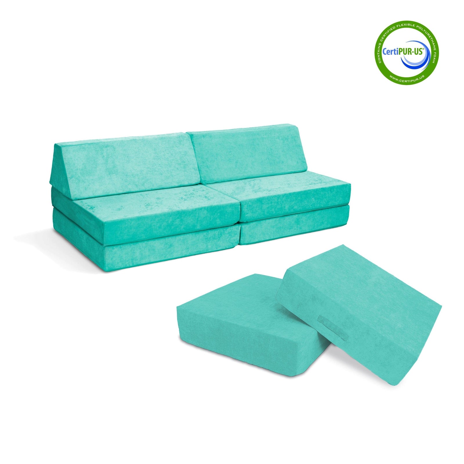 Go Coconut Canadian Play Couches, Furniture and Toys Bundle Tropical Teal Coconut Maxi Bundle