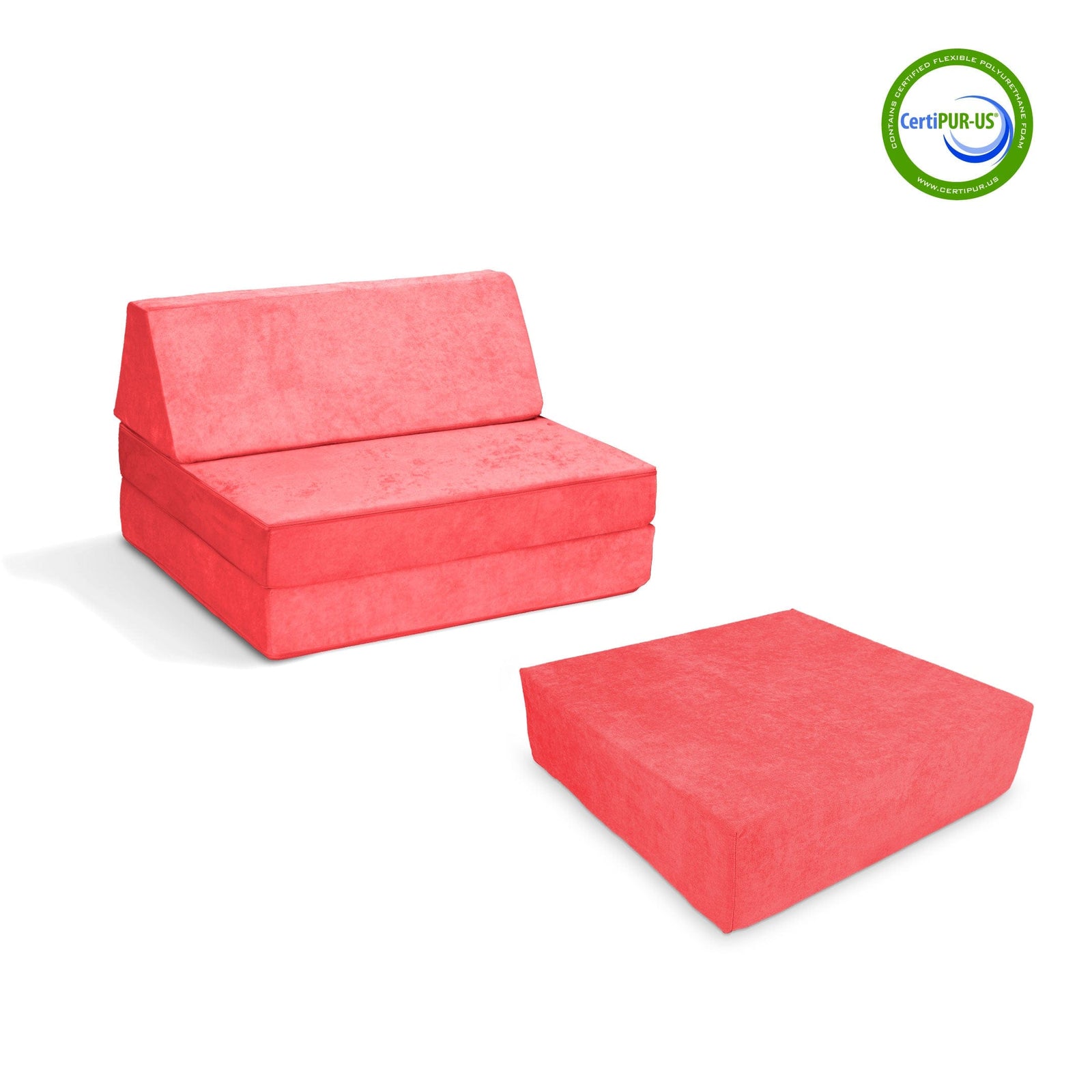 Go Coconut Canadian Play Couches, Furniture and Toys Bounce Pad Coral Crush Half-Coconut Maxi Bundle
