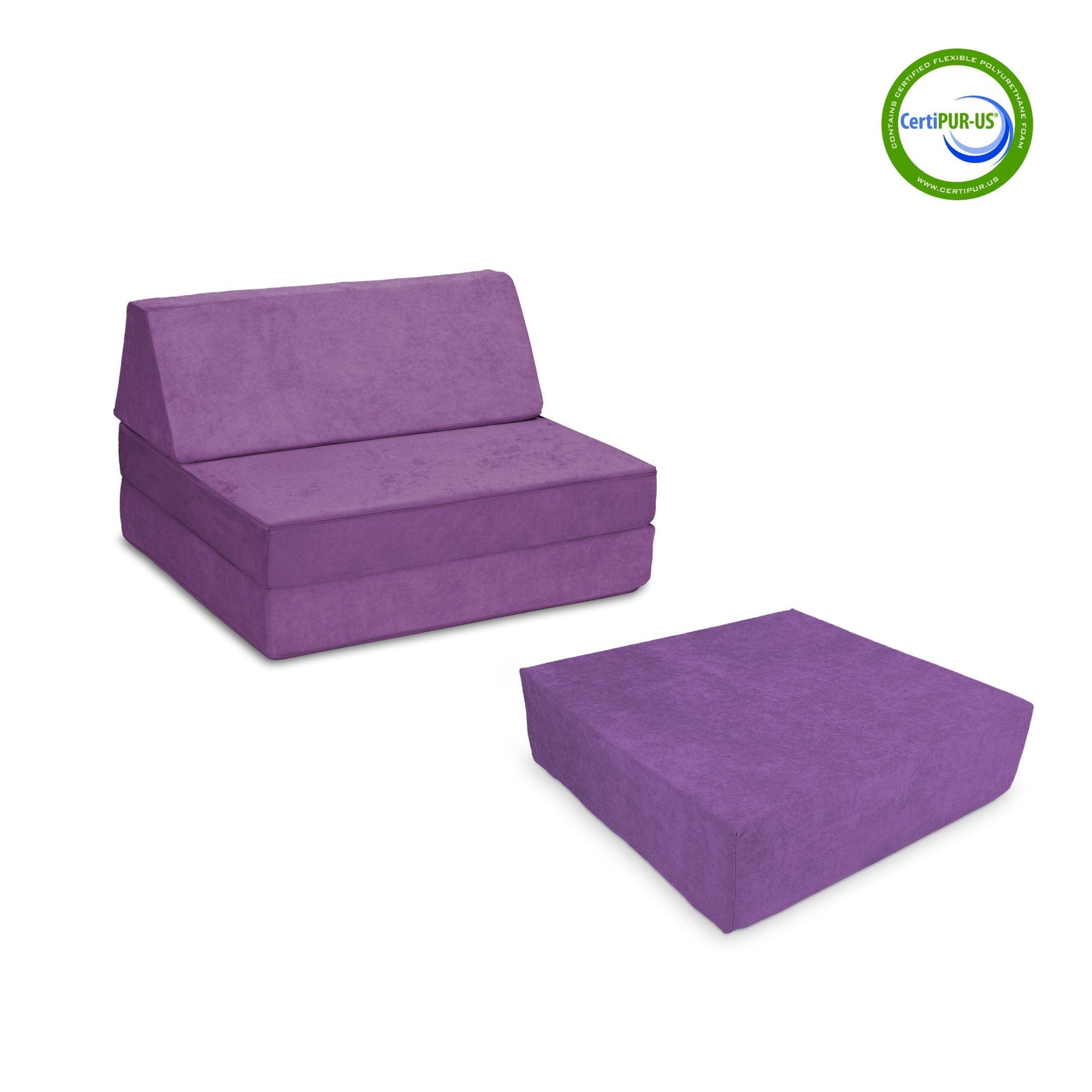 Go Coconut Canadian Play Couches, Furniture and Toys Bounce Pad Groovy Grape Half-Coconut Maxi Bundle