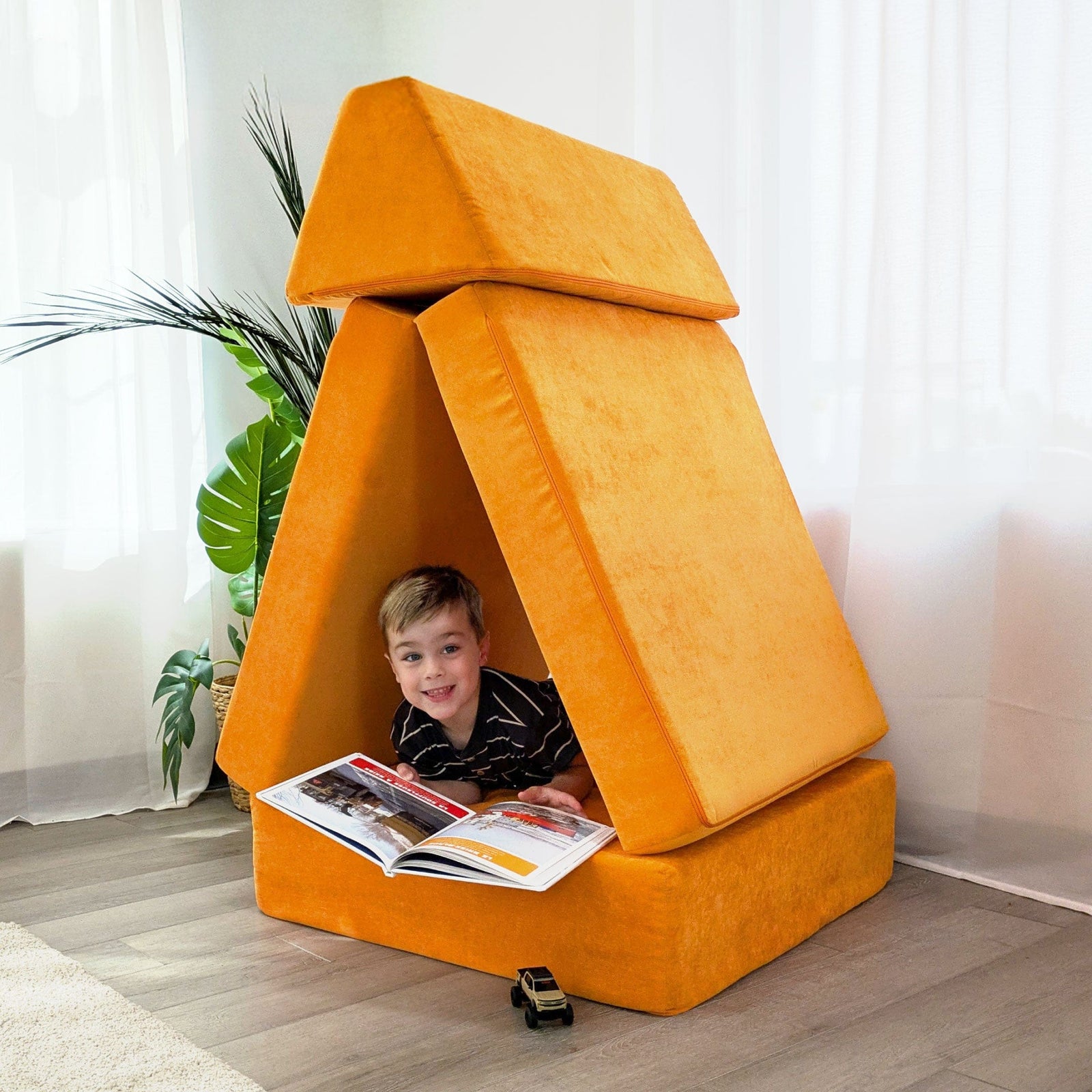Go Coconut Canadian Play Couches, Furniture and Toys Bounce Pad Half-Coconut Maxi Bundle
