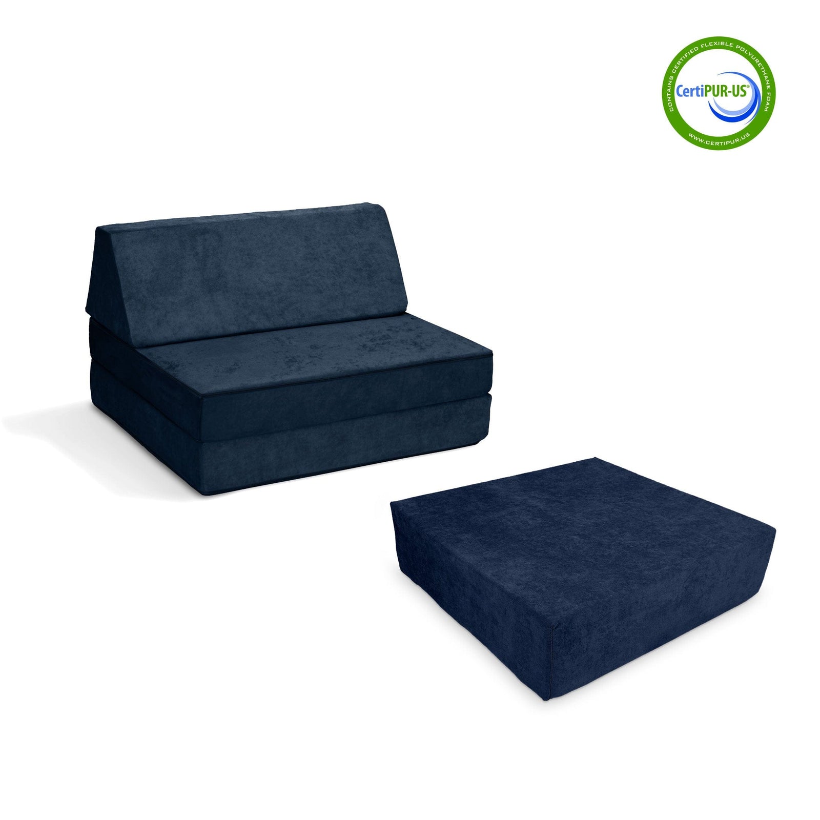 Go Coconut Canadian Play Couches, Furniture and Toys Bounce Pad Midnight Tide Half-Coconut Maxi Bundle