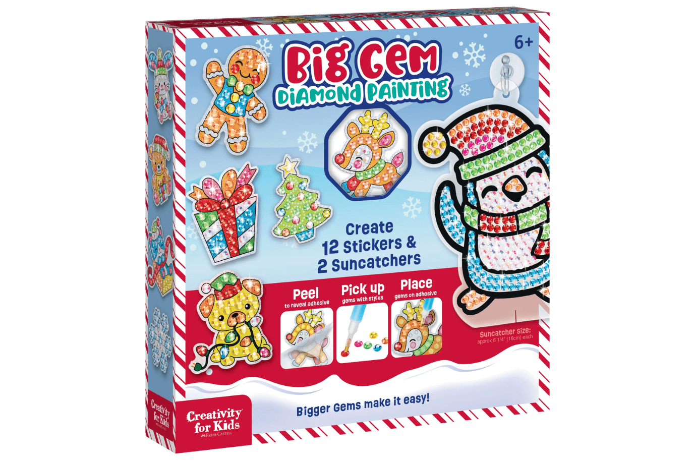 Holiday Big Gem Diamond Painting, Creativity for Kids, holiday crafts for 6 years and up, The Montessori Room, Toronto, Ontario, Canada. 