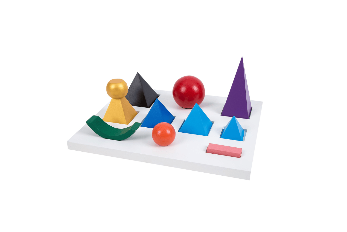 Adena Montessori Solid Grammar Symbols with Stand