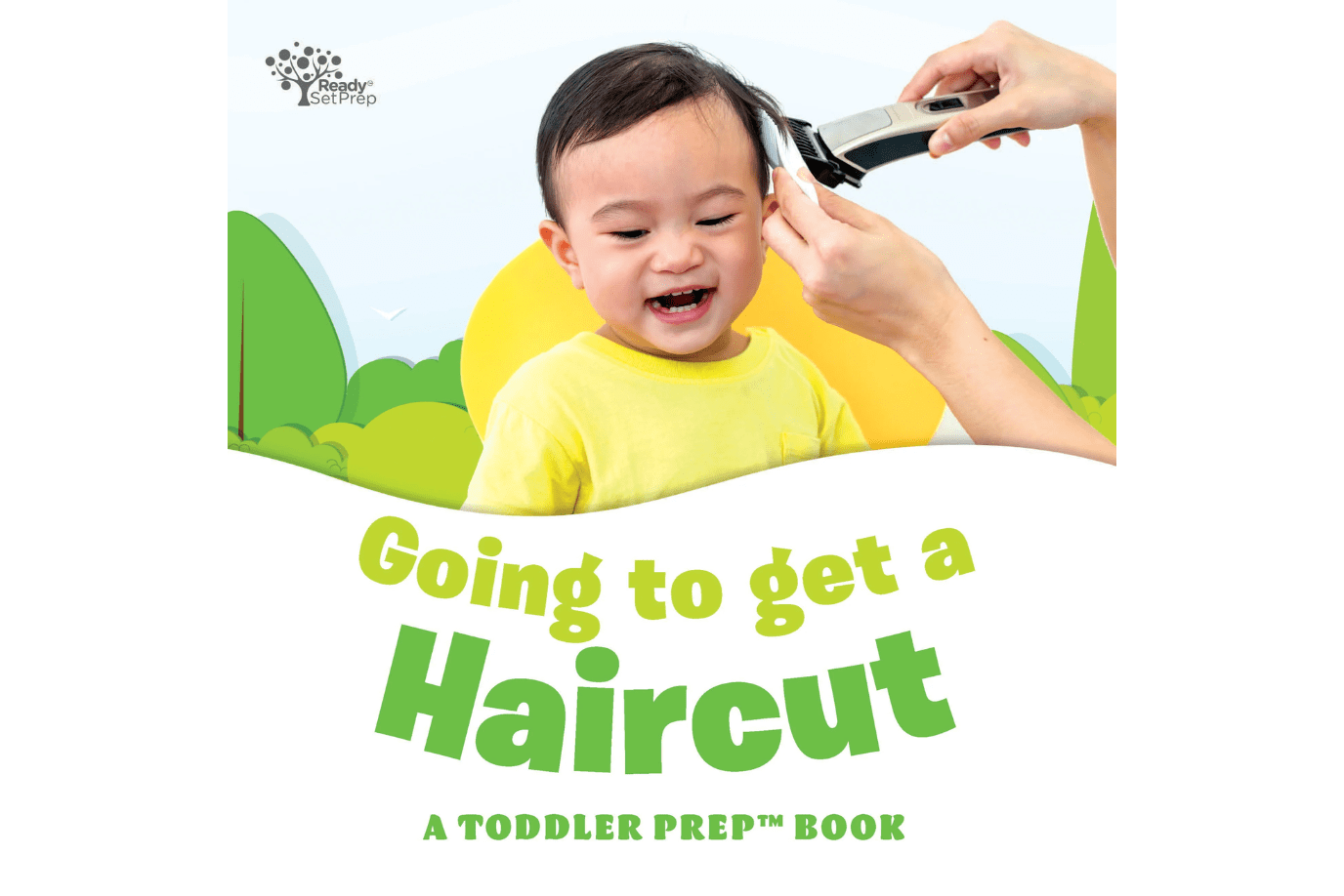 Going to get a Haircut, Going to the Hairdresser, Toddler Prep Book, books about getting a haircut, my first haircut book, ReadySetPrep, books for toddlers, board books for toddlers about haircuts, The Montessori Room, Toronto, Ontario, Canada, board books with real photograph, The Montessori Room, Toronto, Ontario, Canada. 
