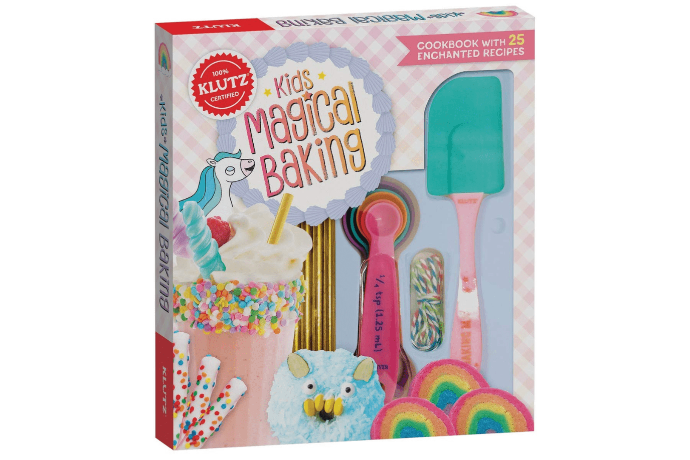 Kids Magical Baking by Editors of Klutz, cookbooks for kids, gifts for children who like to bake, unicorn gifts, rainbow gifts, practical life skills, The Montessori Room, Toronto, Ontario, Canada. 