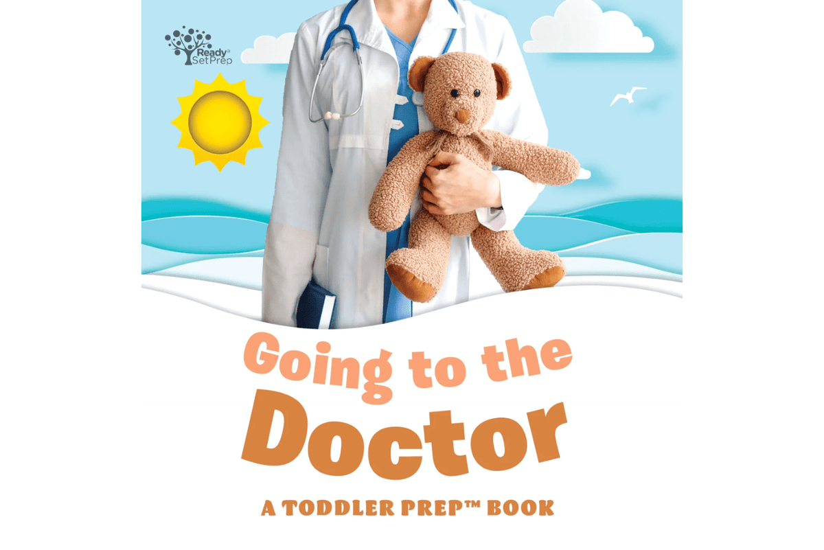 Going to the Doctor, Toddler Prep Book, books about going to the doctor, my first doctor visit book, ReadySetPrep, books for toddlers, board books for toddlers about doctor visits, The Montessori Room, Toronto, Ontario, Canada, board books with real photographs