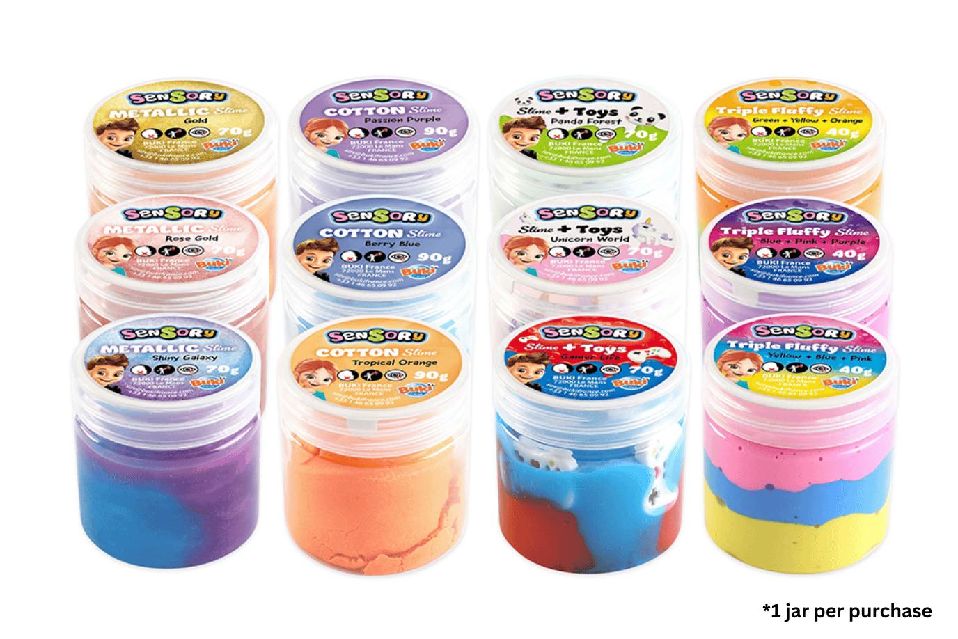 K.I.D. Toys Inc. Sensory Slime Jar