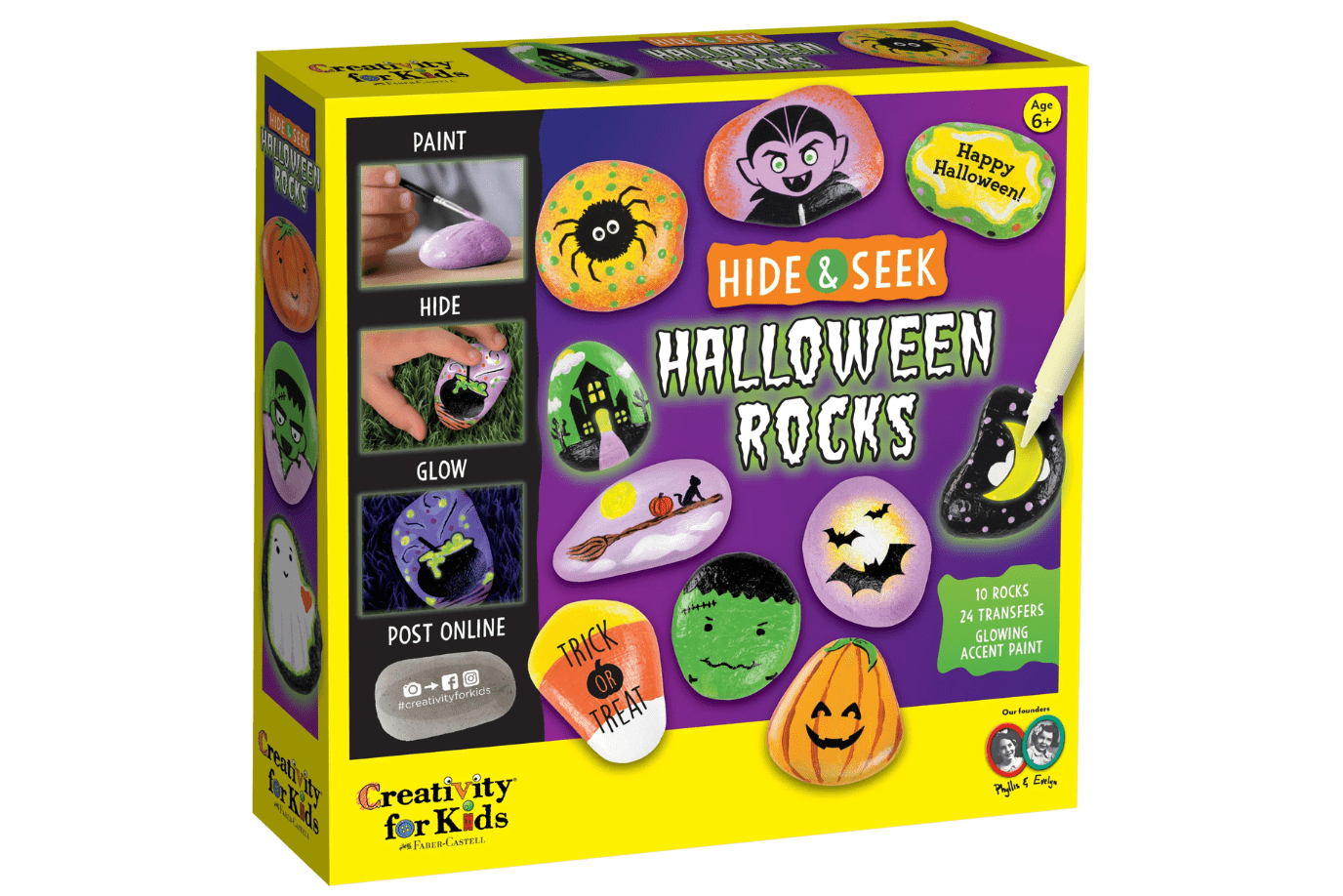 Halloween Hide & Seek Rock Painting, Halloween crafts, The Montessori Room, Toronto, Ontario, Canada, 