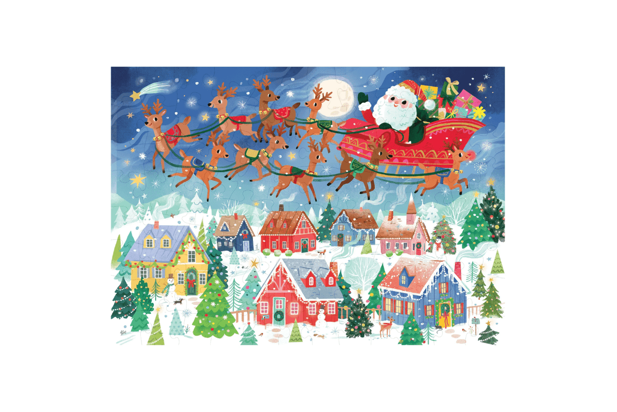 Crocodile Creek Santa’s Visit Puzzle (100 pieces) Crocodile Creek Christmas Puzzles
