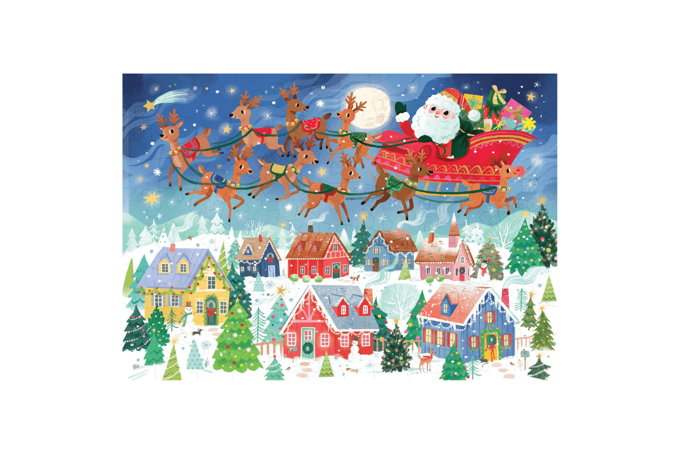 Crocodile Creek Santa’s Visit Puzzle (100 pieces) Crocodile Creek Christmas Puzzles