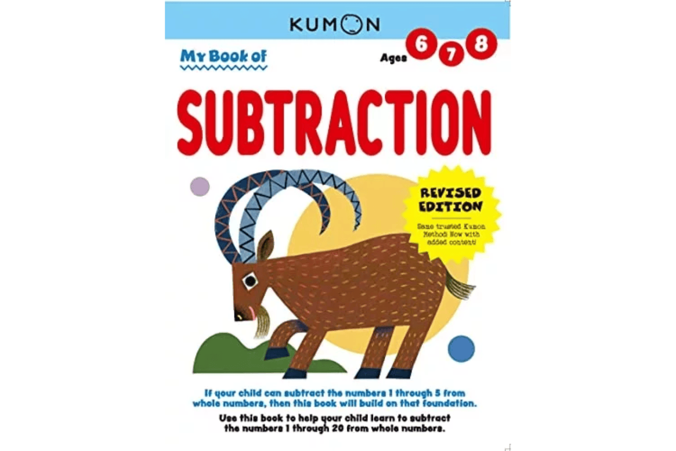 Kumon Publishing Canada Kumon: My Book of Subtraction