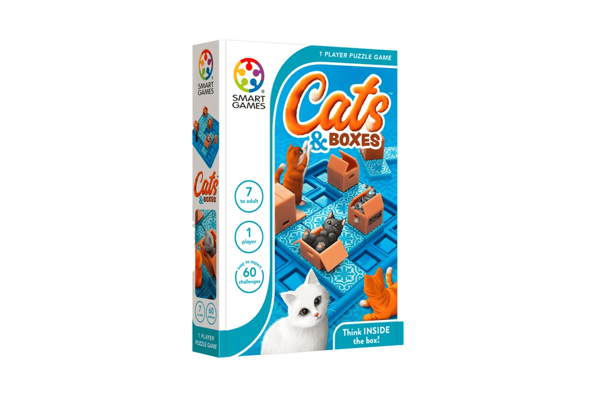 Pierre Belvediere Cats &amp; Boxes - Travel Game - Ages 7+