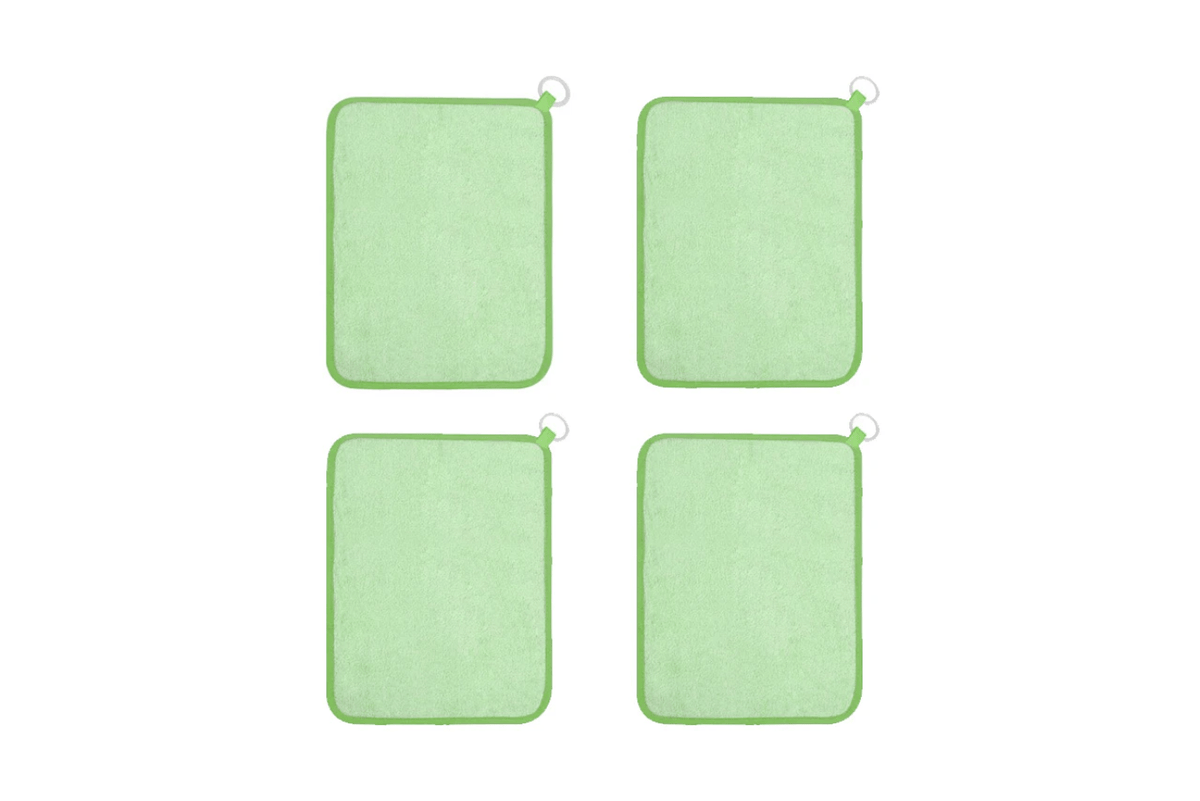 Adena Montessori Green (Pack of 4) Hand Towels
