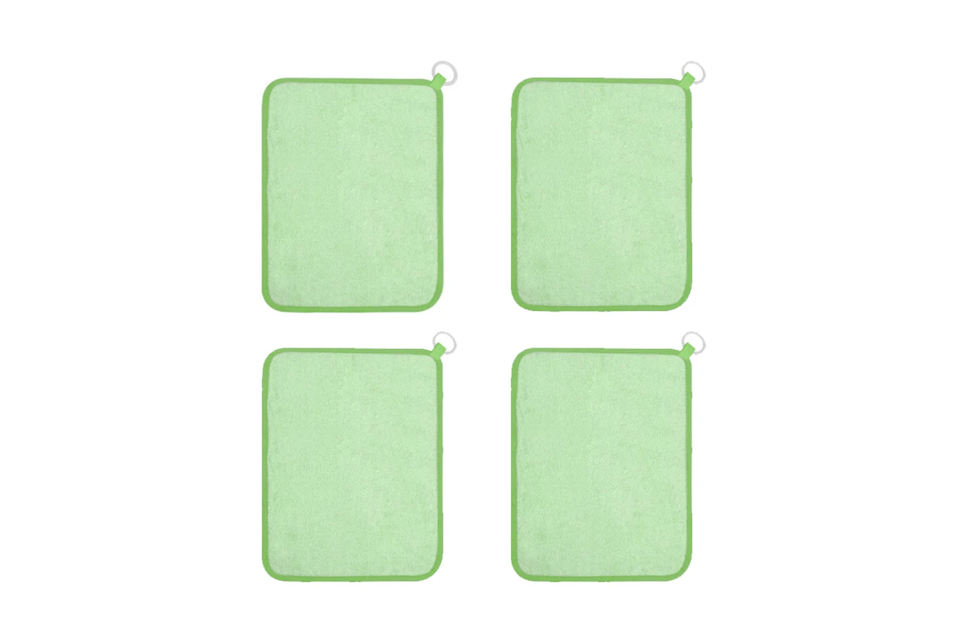 Adena Montessori Green (Pack of 4) Hand Towels
