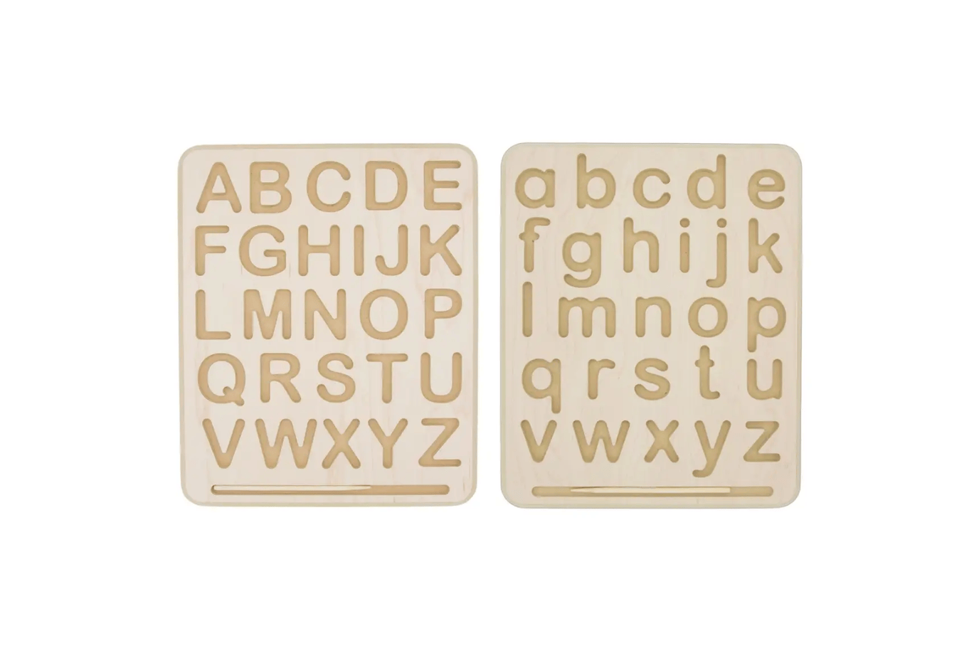 BeginAgain Wooden Alphabet Tracing Boards