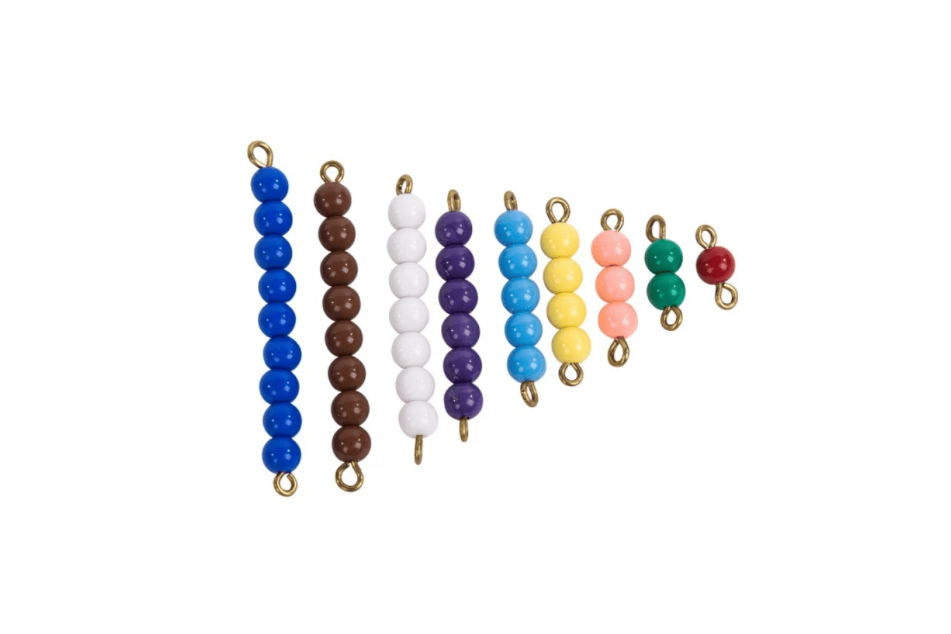 Adena Montessori Coloured Bead Stairs 1-9 Coloured Bead Stairs 1-9 & Hanger for Coloured Bead Stairs