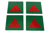 Metal Triangles: 4 Plates