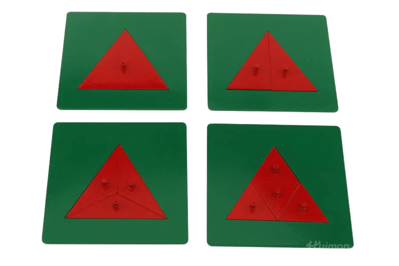 Adena Montessori Metal Triangles: 4 Plates