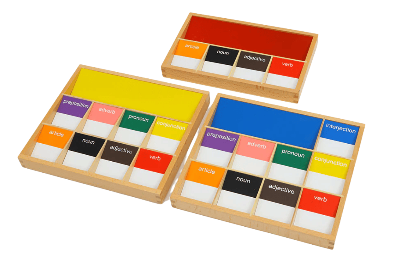 Adena Montessori Grammar Boxes - Set 1