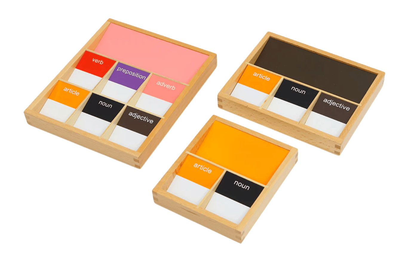 Adena Montessori Grammar Boxes - Set 2