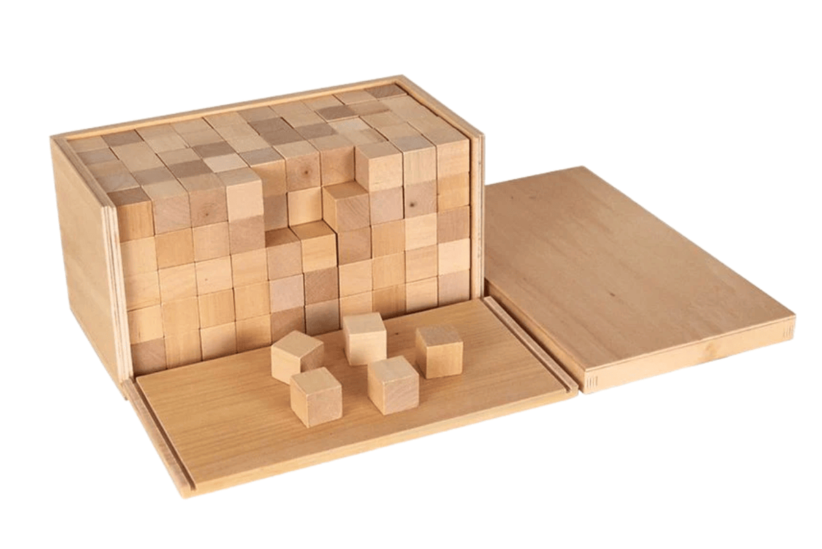 Adena Montessori Volume Box with 250 Cubes