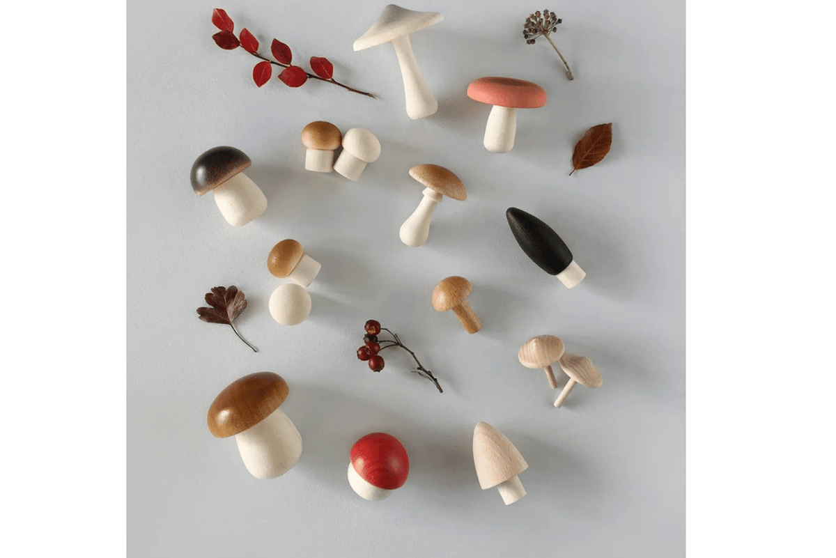 Fire The Imagination Wooden Mushrooms