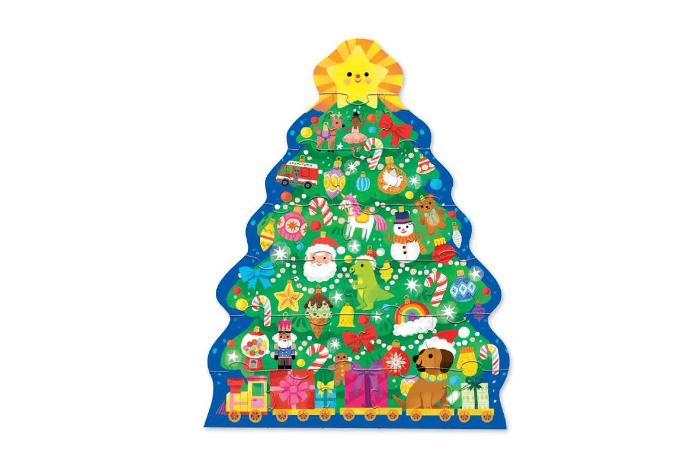 Crocodile Creek Christmas Tree Puzzle (24 pieces) Crocodile Creek Christmas Puzzles