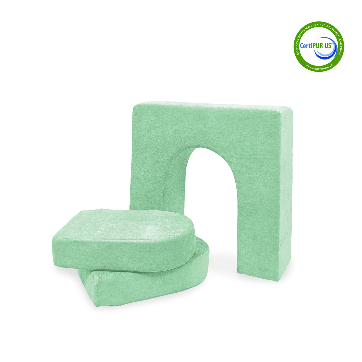 Go Coconut Canadian Play Couches, Furniture and Toys Misty Mint / 1 set (3 pieces) Coconut 10" Wall & Doors Set