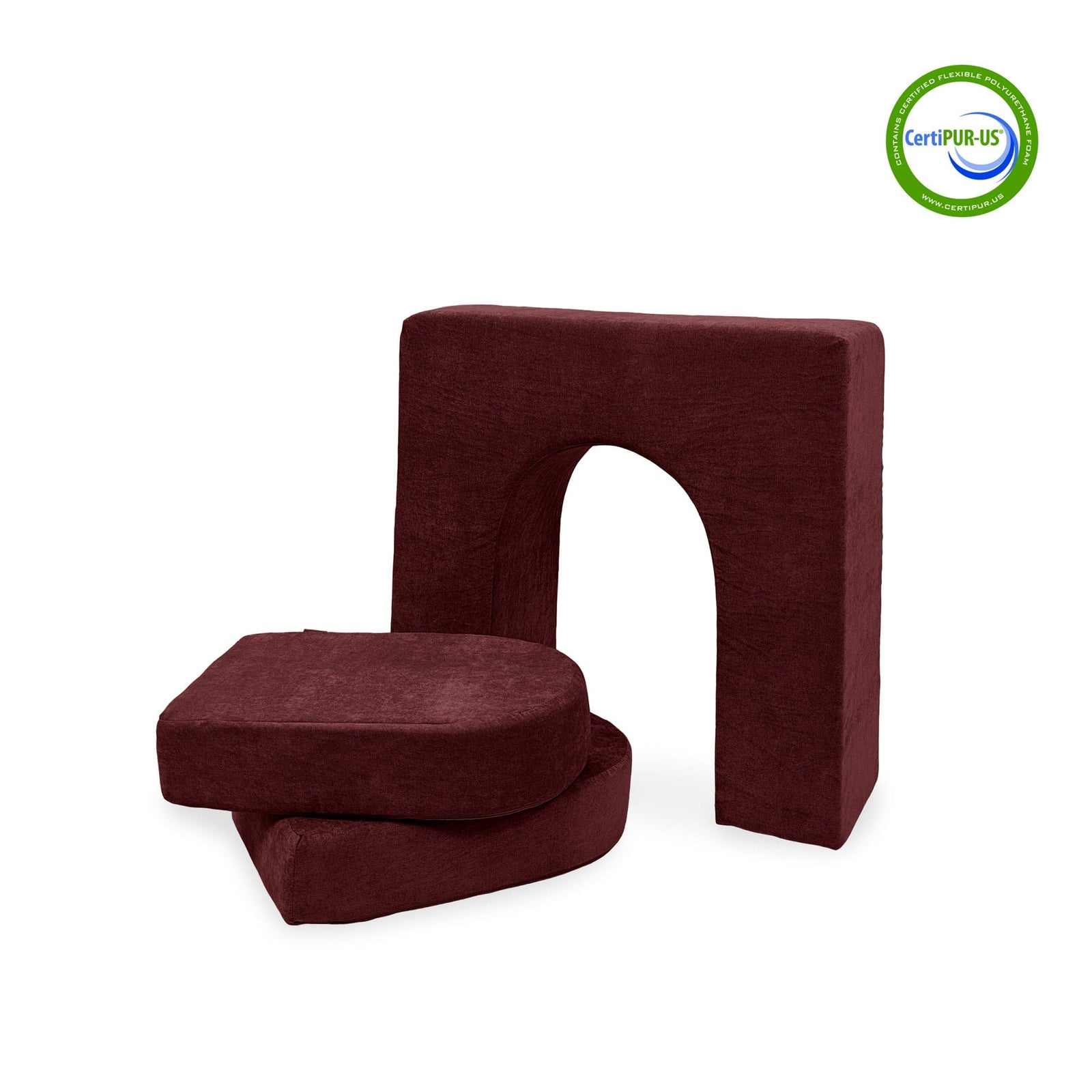 Go Coconut Canadian Play Couches, Furniture and Toys Cranberry Rain / 1 set (3 pieces) Coconut 10" Wall & Doors Set
