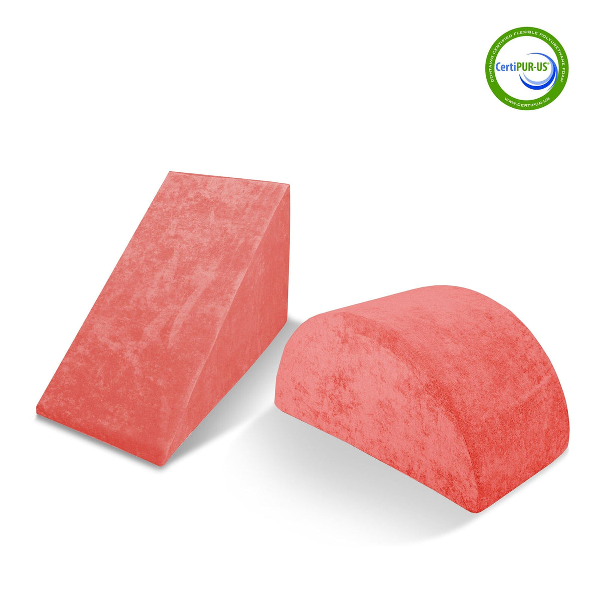 Go Coconut Canadian Play Couches, Furniture and Toys Coral Crush Wedge & Mega Rocker Bundle