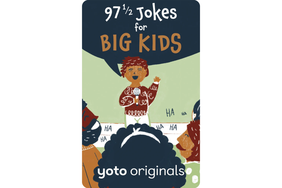 Yoto Card: 97 1/2 Jokes for Big Kids (Ages 5-8), Yoto Cards Toronto, Yoto cards in store, The Montessori Room, Toronto, Ontario, Canada. 