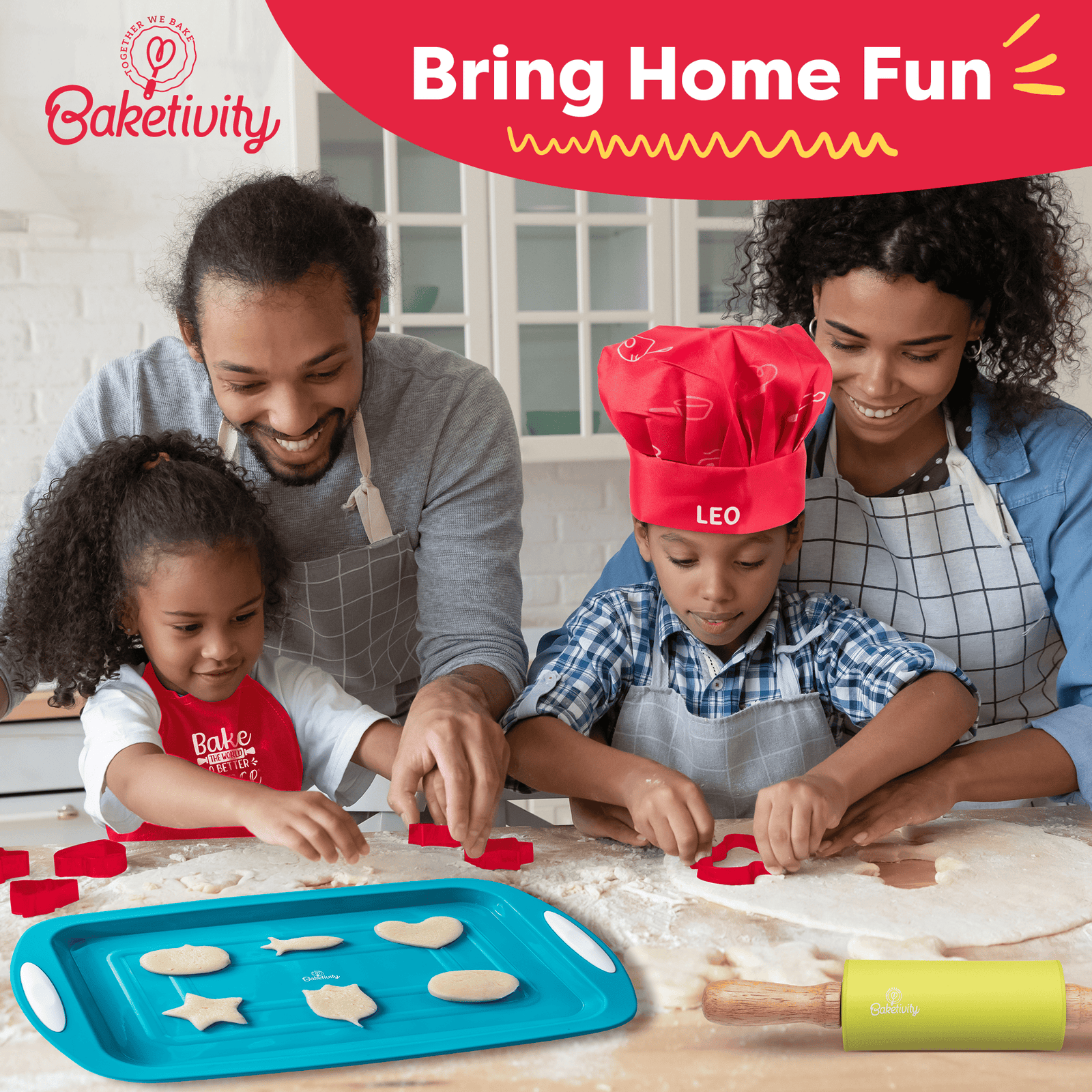 Baketivity Corp Complete Cookie Cutter Set for Children