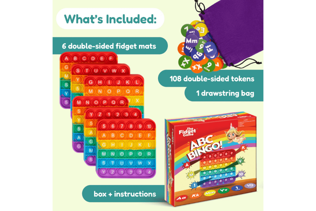 ABC BINGO! [The Fidget Company] (Pre-K to Kindergarten)