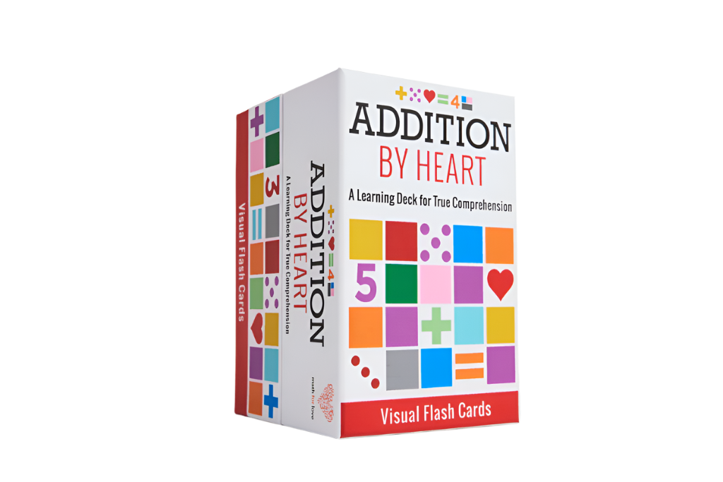 Addition by Heart - Math Activities for Ages 6+, Math for Love, math games for children, games that teach children addition, school prep games, foundational math skills, The Montessori Room, Toronto, Ontario, Canada. 