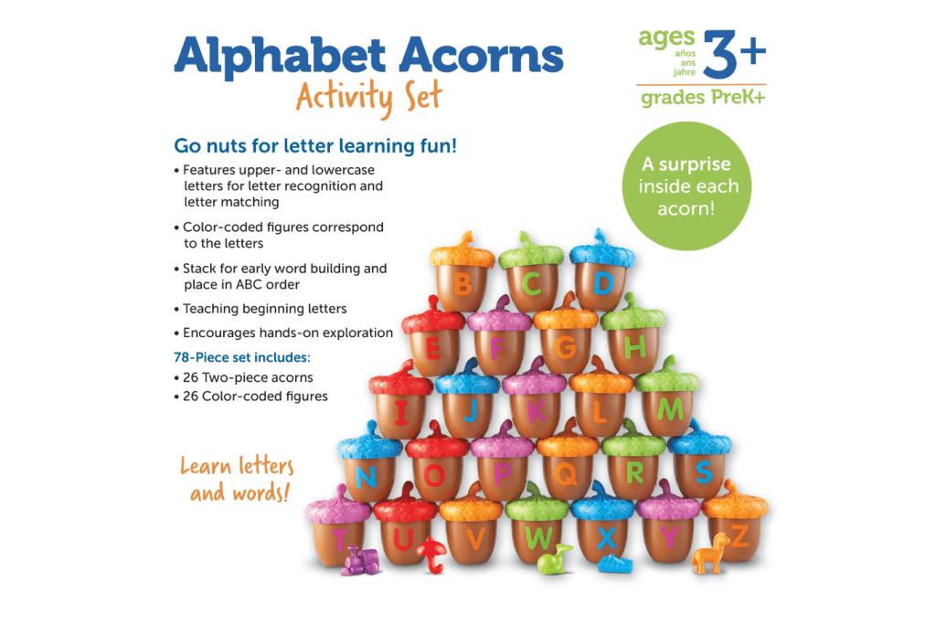 Alphabet Acorns Activity Set