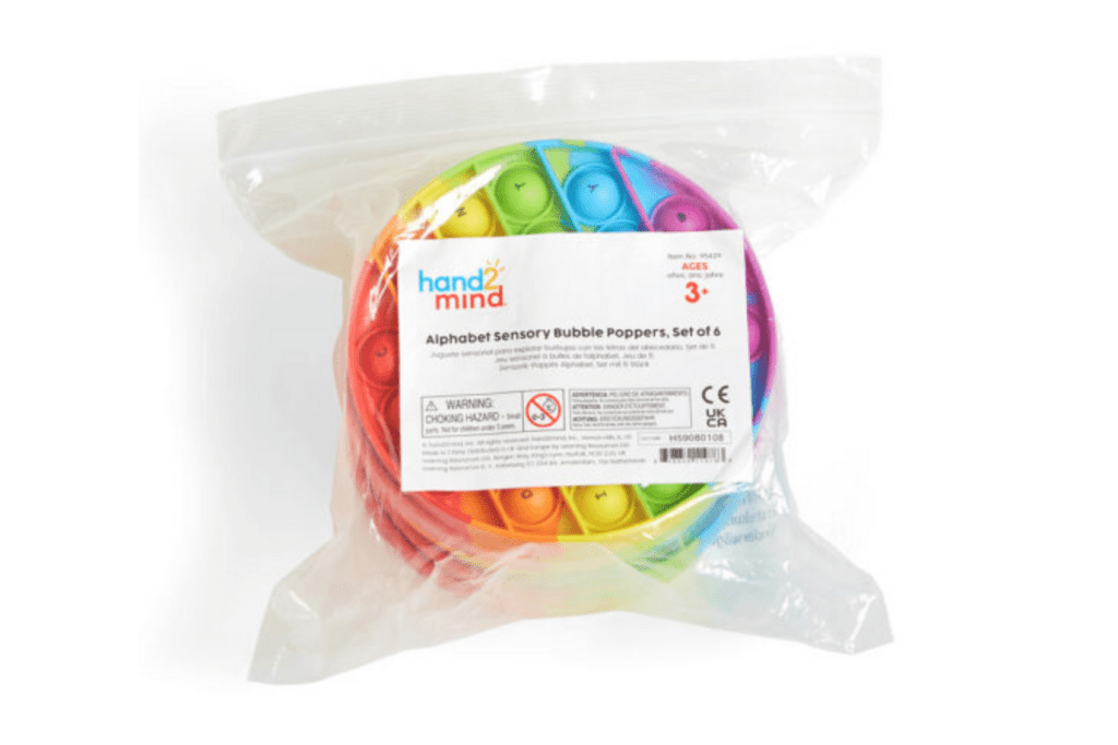 Alphabet Sensory Bubble Popper