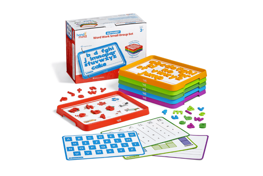 Alphabet Word Work Small Group Set, hand2mind, small group activity sets, small group classroom activities, small group language activities, small group spelling activities, classroom activity set, The Montessori Room, Toronto, Ontario, Canada. 