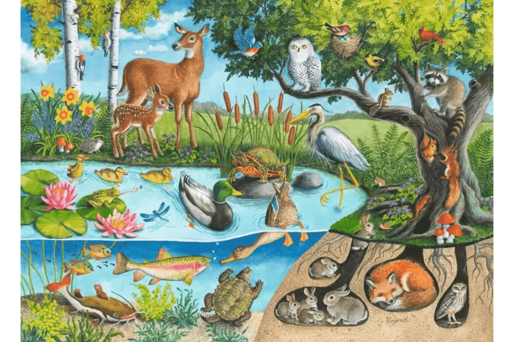 Animals Above and Below 60 Piece Puzzle (Ages 4+)