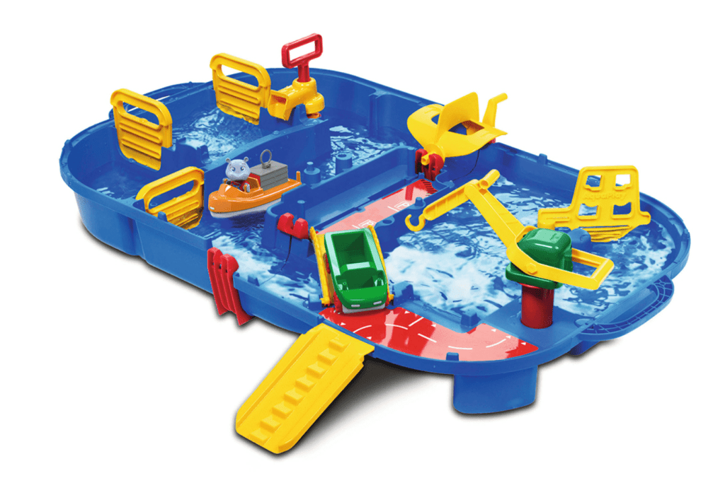 AquaPlay - LockBox Waterway Toronto, toy with water lock, dams, pumps, water table for toddlers, water table with dams and pumps, water table and accessories, Toronto, Canada, AquaPlay Toronto