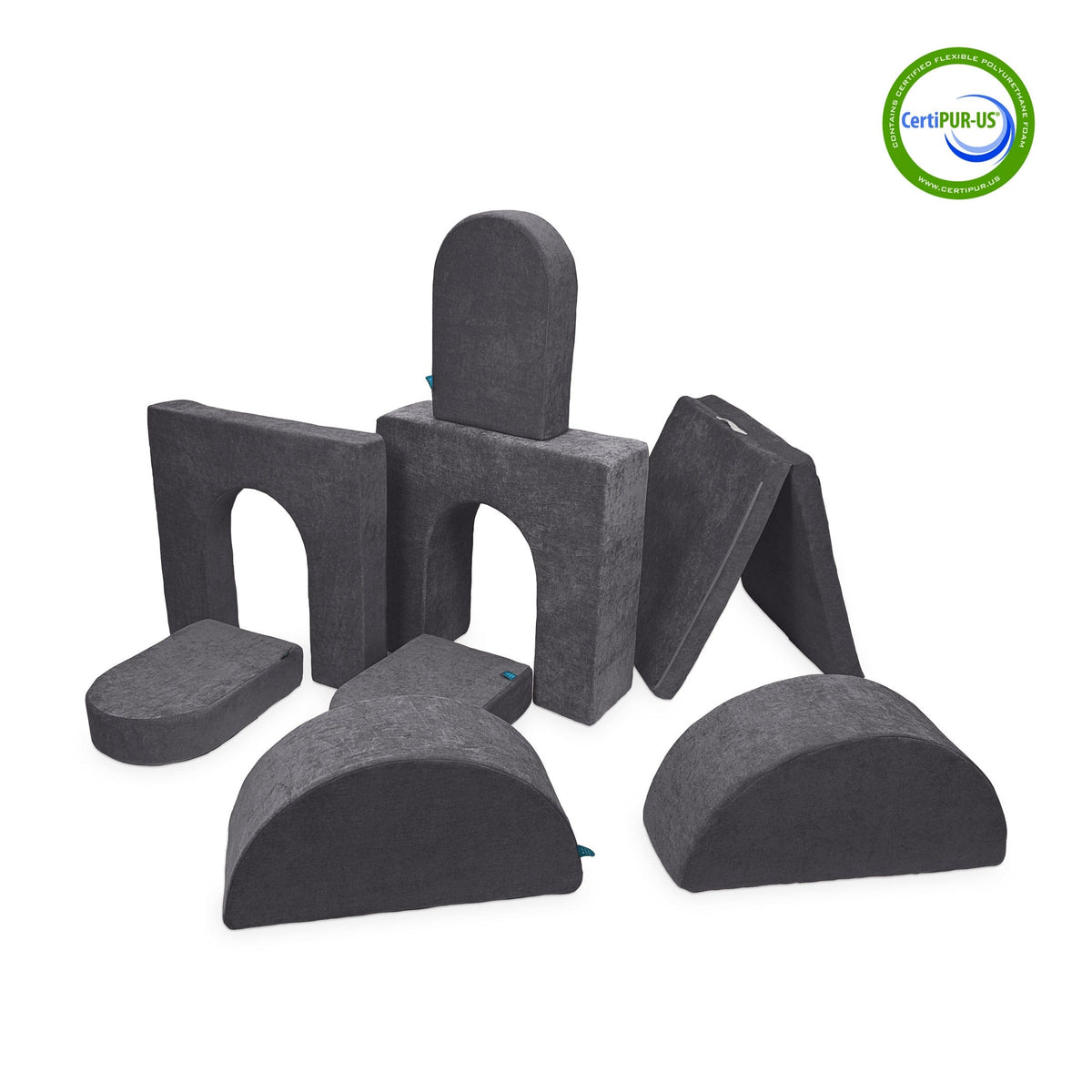 Go Coconut Canadian Play Couches, Furniture and Toys Charcoal Chill The Architect (8 Pieces)