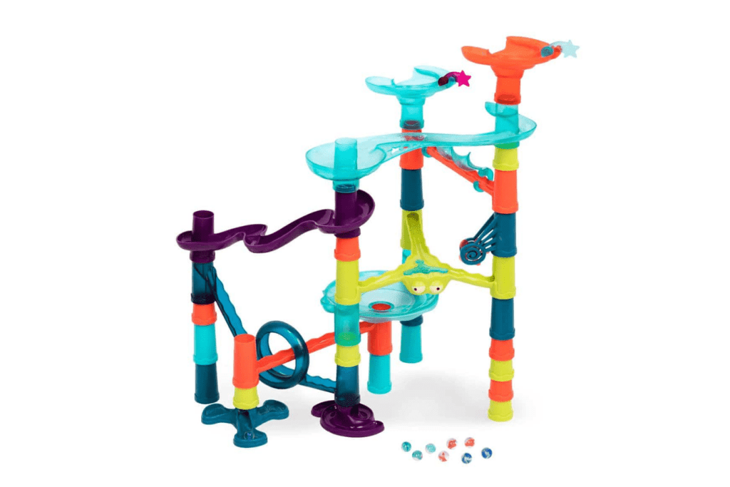 B. Toys Marble Run Set Marble-palooza – 38 Pieces, simple marble run, starter marble run, little kids marble run, simple marble run, stem toys for kids, stem toys for a 4 year old, 5 year old, 6 year old, 7 year old, Toronto, Canada