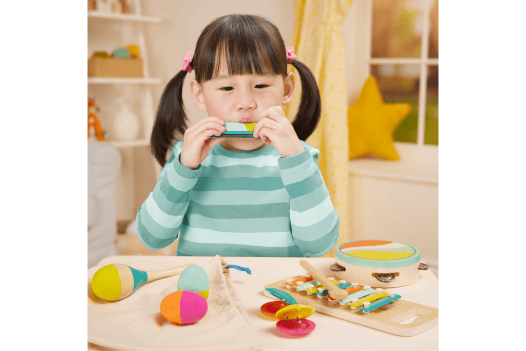 K.I.D. Toys Inc. Musical Instruments B. Toys Wooden Musical Instruments Set