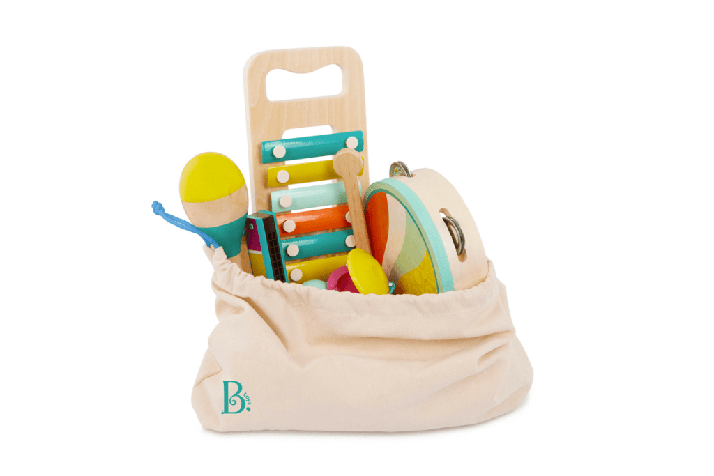 K.I.D. Toys Inc. Musical Instruments B. Toys Wooden Musical Instruments Set